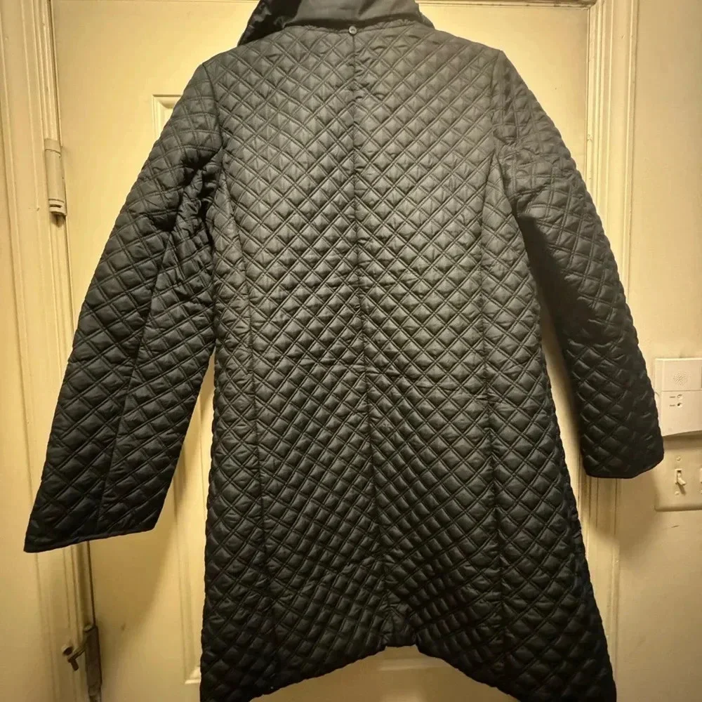 Isaac Mizrahi 3/4 length Navy Coat-Size 12